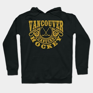 Vintage Retro Vancouver Canucks Hockey Hoodie